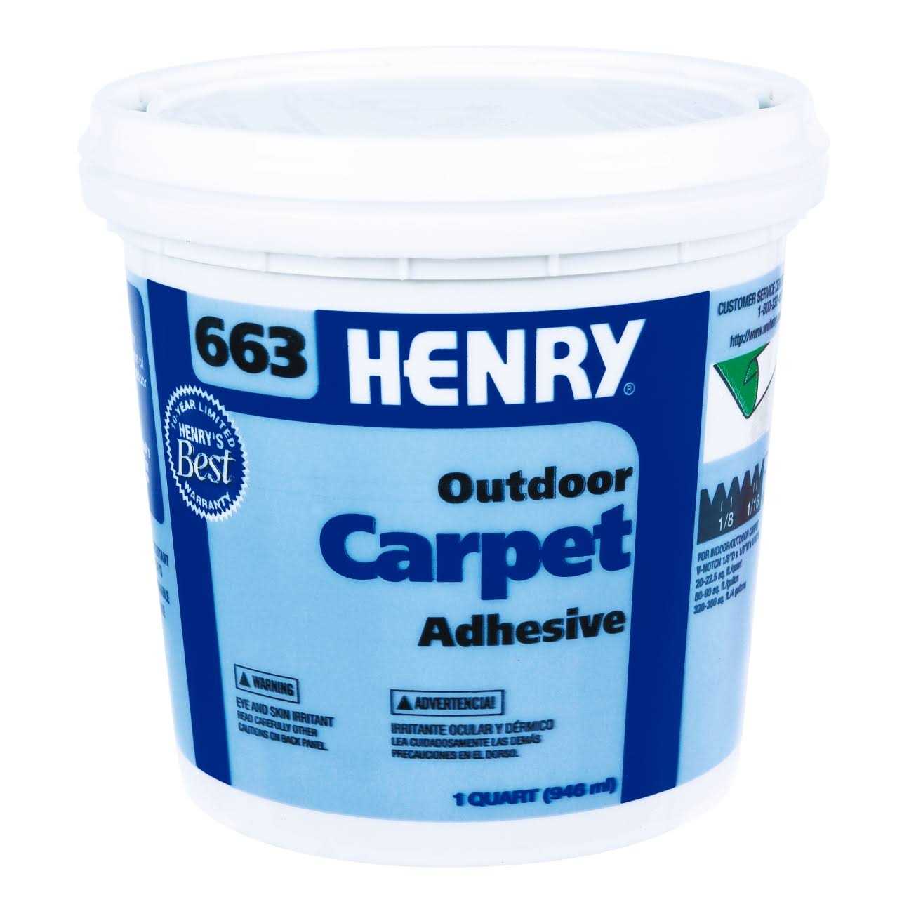 Henry Outdoor Carpet Adhesive - Zenithce