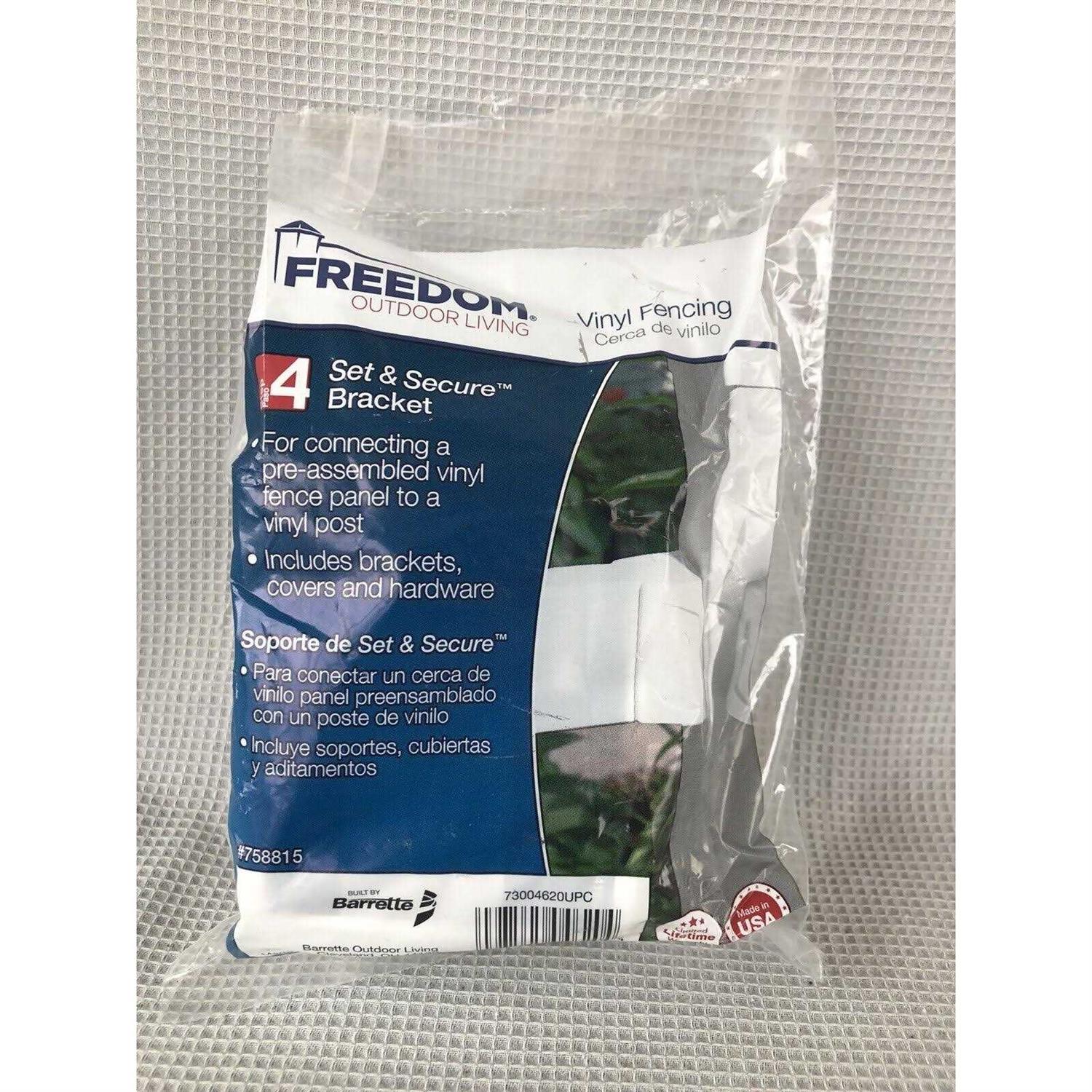 Freedom Pre-Assembled Ashford White Vinyl Decorative Fence Panel 73030038 - Zenithce