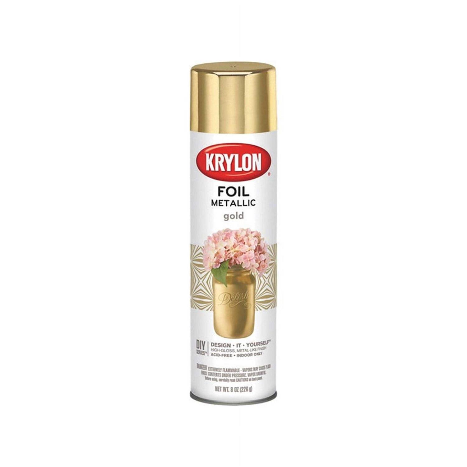 Krylon Premium Metallic Foil Spray Paint - Zenithce