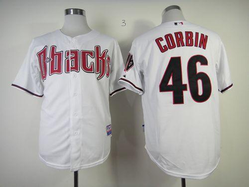 Diamondbacks #46 Patrick Corbin White Cool Base Stitched Jersey - Zenithce