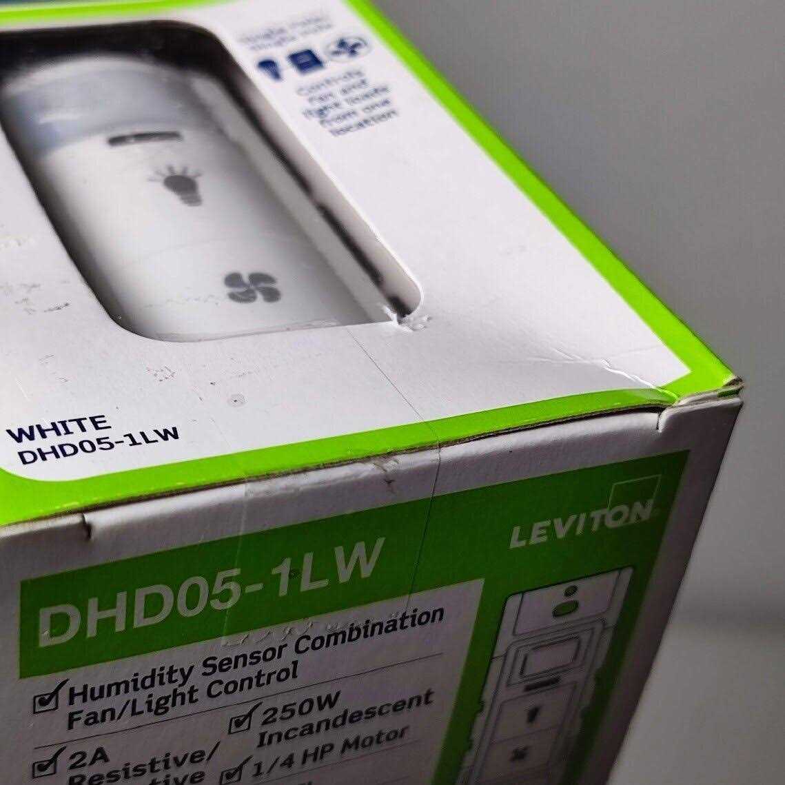 Leviton Decora Humidity Sensor and Fan Control DHS05-1LW - Zenithce
