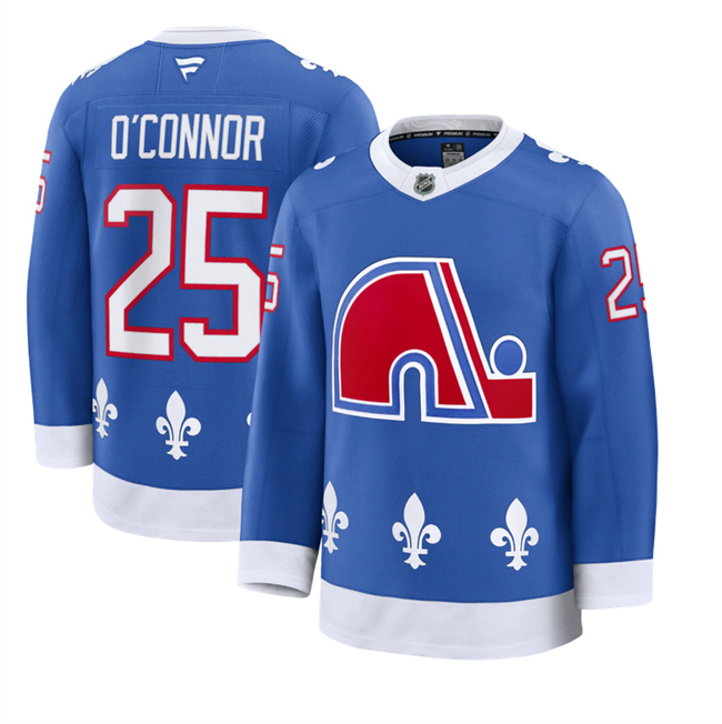 Colorado Avalanche #25 Logan O'Connor Blue 2025 Alternate Stitched Jersey - Zenithce