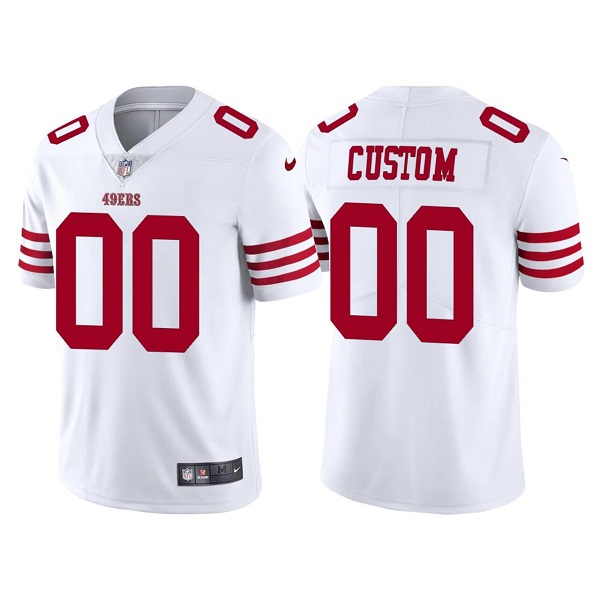 San Francisco 49ers ACTIVE PLAYER Custom New White Vapor Untouchable Limited Stitched Jersey - Zenithce