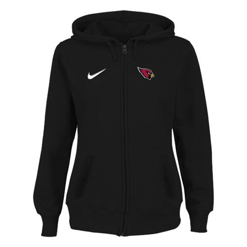 Women's Arizona Cardinals Stadium Rally Full Zip Hoodie Black - Zenithce