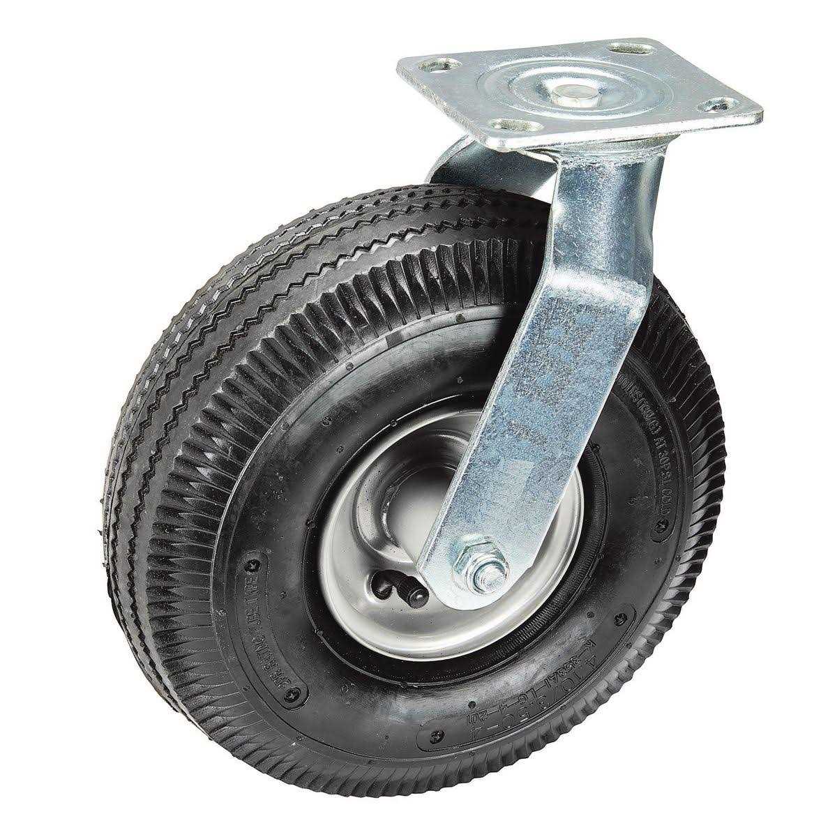 Haul-Master 10 in. Pneumatic Rigid Caster - Zenithce