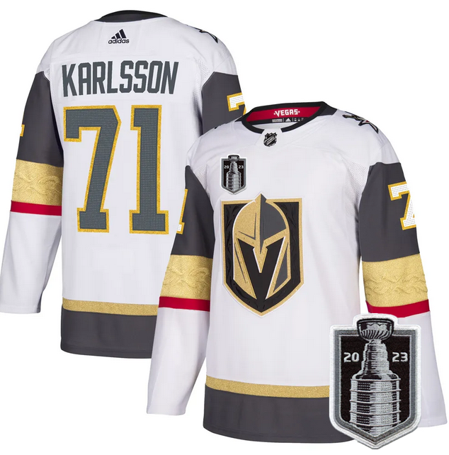 Vegas Golden Knights #71 William Karlsson White 2023 Stanley Cup Final Stitched Jersey - Zenithce