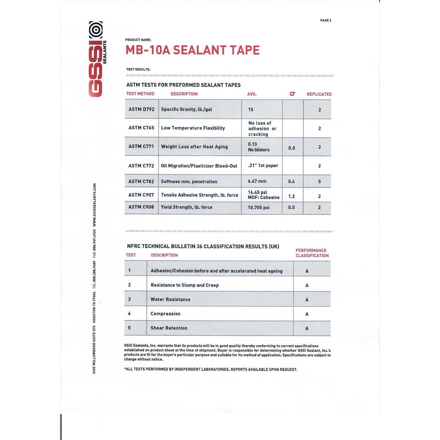 GSSI Sealants Butyl Tape 1/8 x - Zenithce