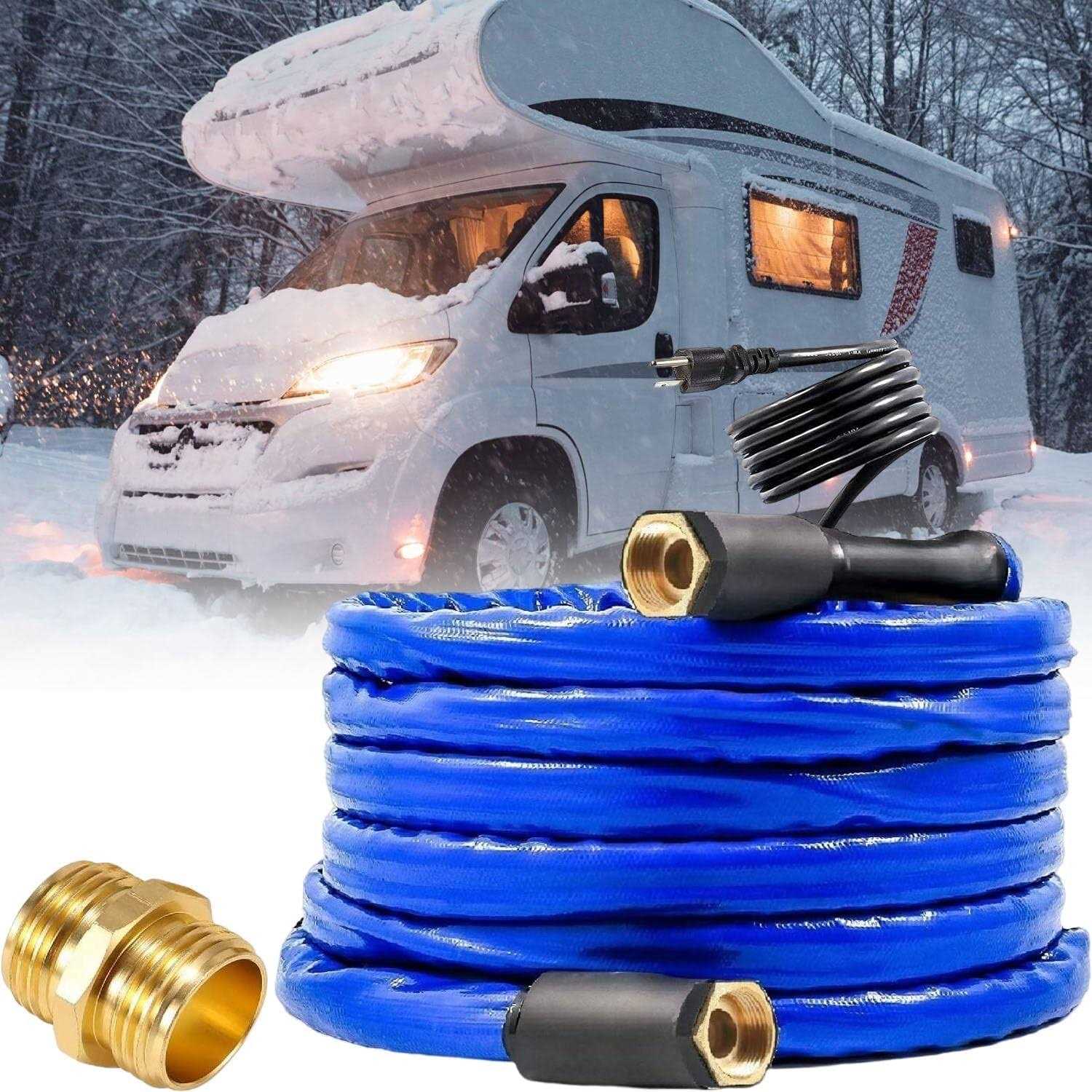 H&G Lifestyles Heated Water Hose for RV RV Antifreeze Hose Self-Regulating Freeze Protection -45°F Electric Heated Hose for Camper Drinking - Zenithce
