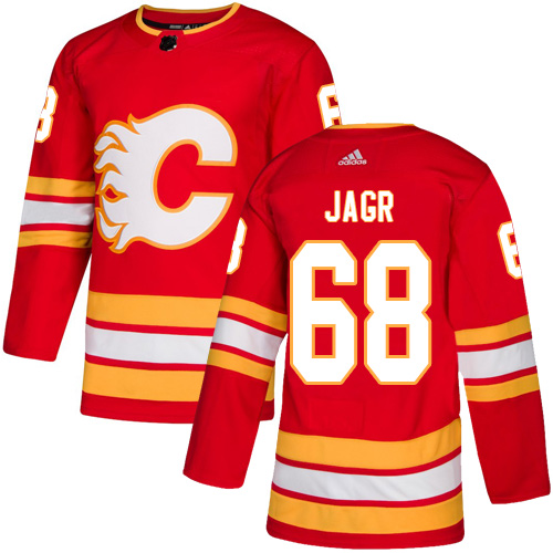 Calgary Flames #68 Jaromir Jagr Red Stitched Jersey - Zenithce