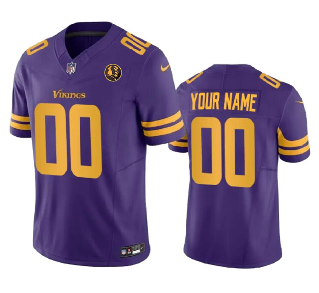 Minnesota Vikings Custom Purple 2023 F.U.S.E. With John Madden Patch Color Rush Limited Stitched Jersey - Zenithce