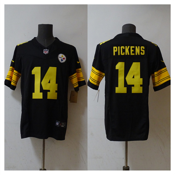 Pittsburgh Steelers #14 George Pickens Black 2023 F.U.S.E. Vapor Untouchable Color Rish Limited Jersey - Zenithce