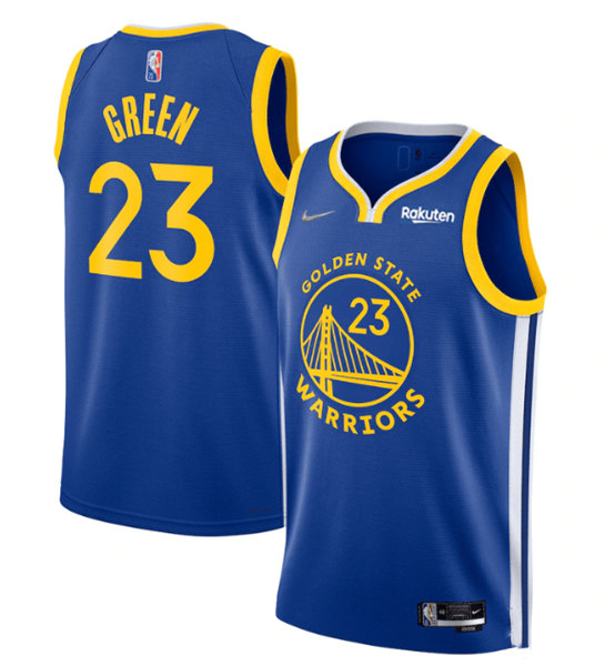 Golden State Warriors #23 Draymond Green Royal 75th Anniversary Stitched Jersey - Zenithce