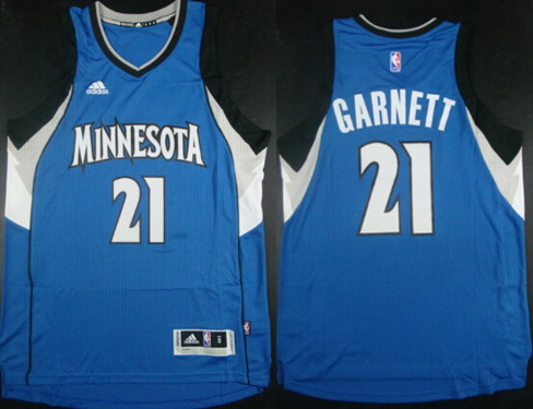 Minnesota Timberwolves #21 Kevin Garnett Revolution 30 Swingman 2014 New Blue Jersey - Zenithce