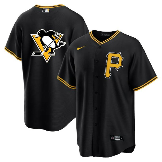 Pittsburgh Pirates Penguins Black Cool Base Stitched Jersey - Zenithce