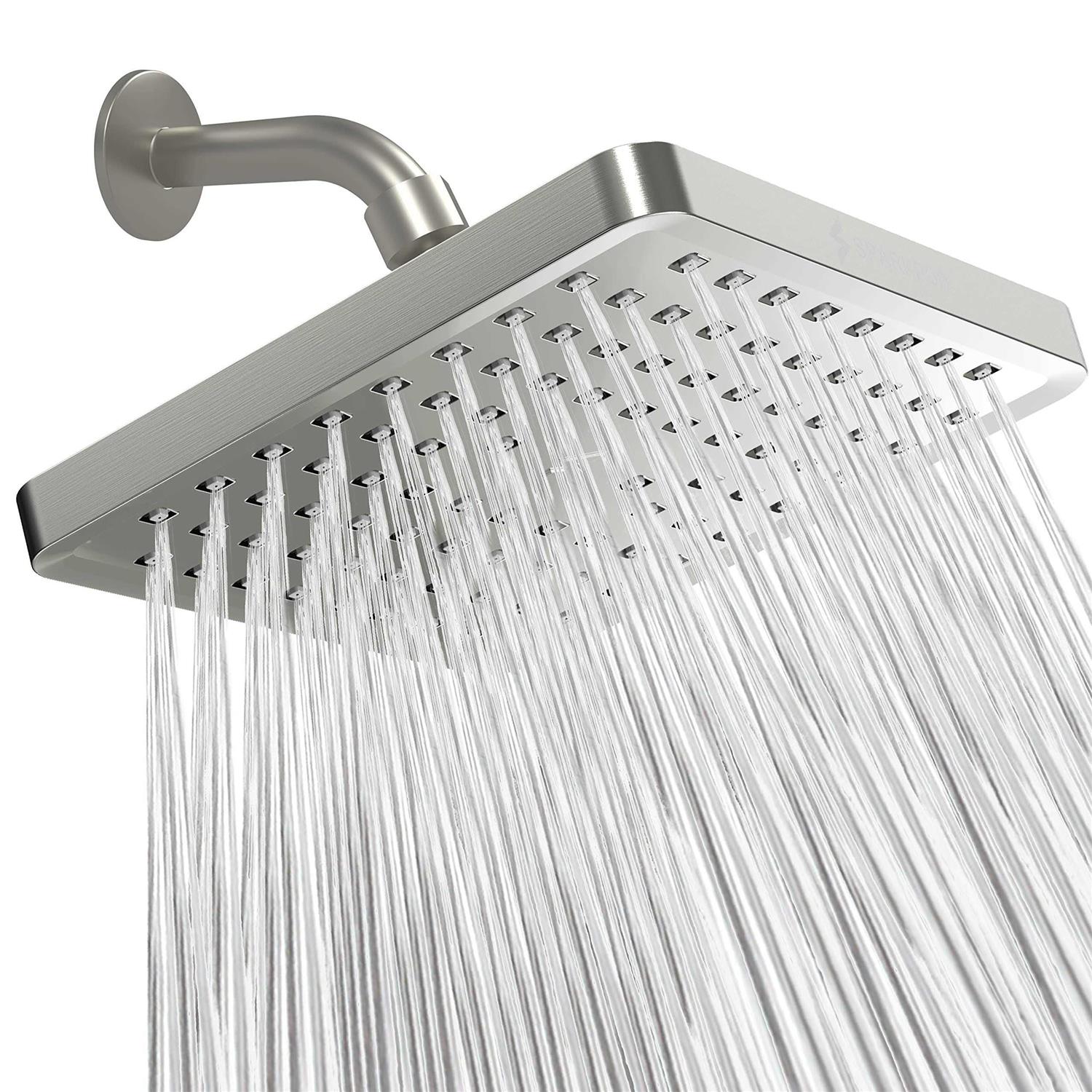 SparkPod Shower Head High Pressure Rain Luxury Modern Look Tool-less 1-min - Zenithce