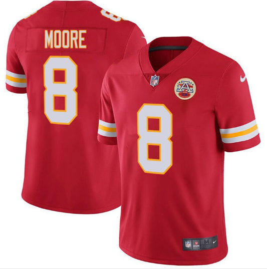 Kansas City Chiefs #8 Matt Moore Red Vapor Untouchable Limited Stitched Jersey - Zenithce