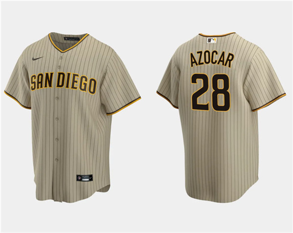 San Diego Padres #28 José Azocar Tan Cool Base Stitched Jersey - Zenithce