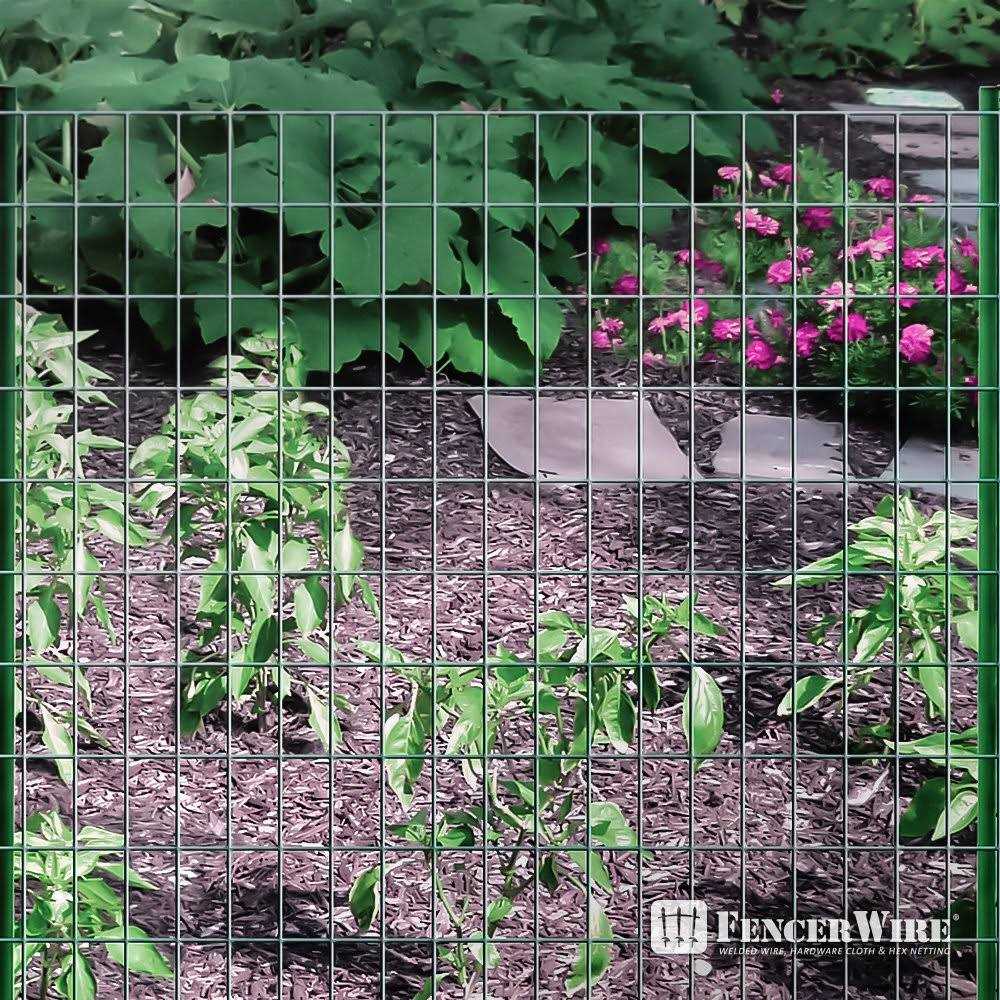 Fencer Wire 16 Gauge Green Vinyl Coated Welded Wire Mesh Size 2 Inch X 3 Inch - Zenithce