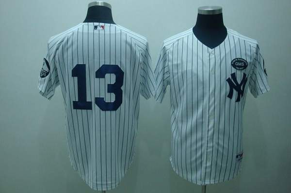 Yankees #13 Alex Rodriguez White GMS The Boss Stitched Jersey - Zenithce