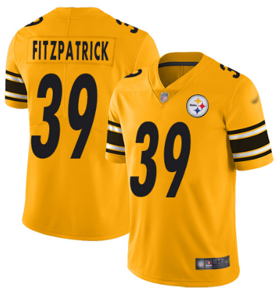 Pittsburgh Steelers #39 Minkah Fitzpatrick Gold Inverted Legend Jersey - Zenithce