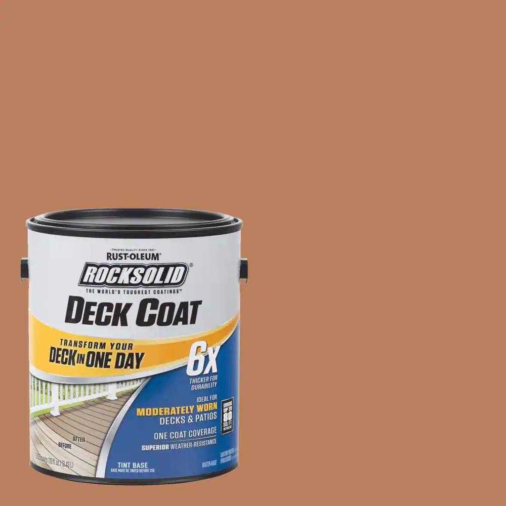 Rust-Oleum RockSolid 4 gal Exterior 20X Deck Resurfacer - Zenithce