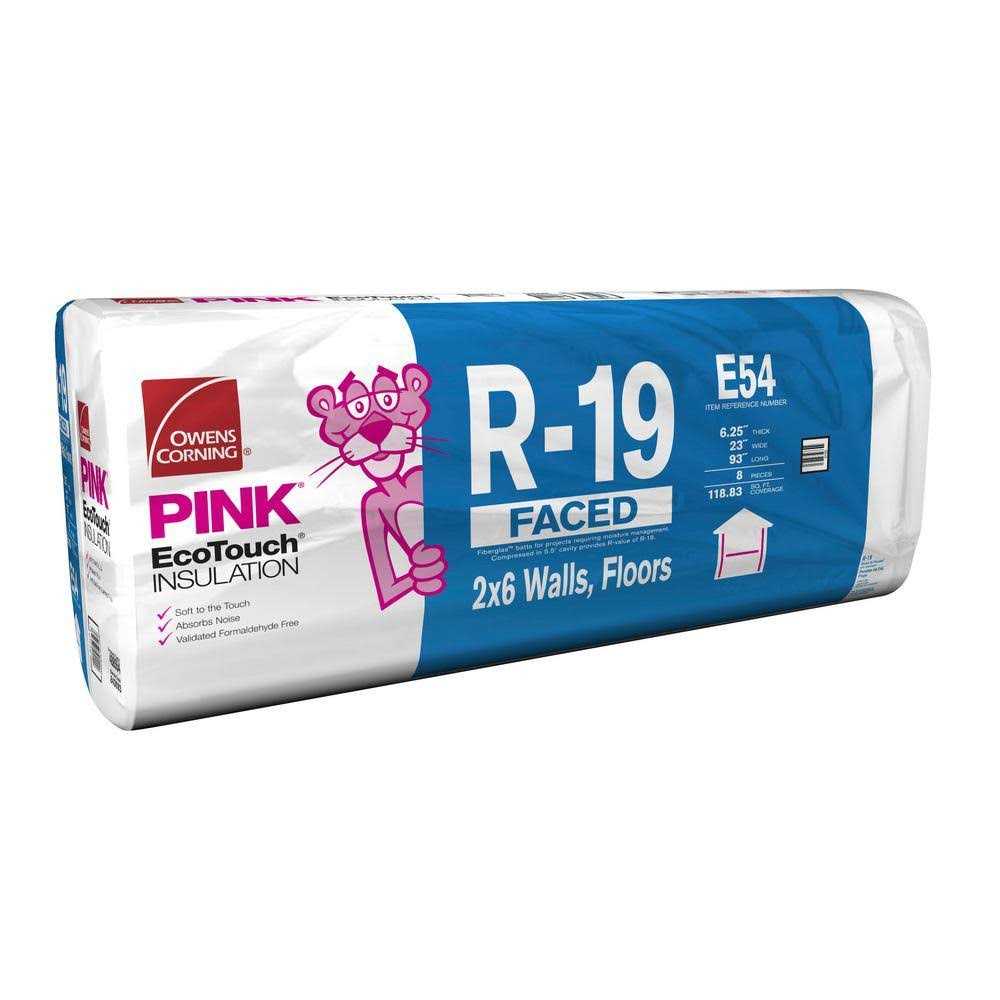 Owens Corning R-19 Faced Fiberglass Insulation Batt 93 - Zenithce