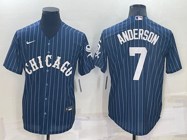 Los Angeles Dodgers #7 Tim Anderson Navy Cool Base Stitched Jersey - Zenithce