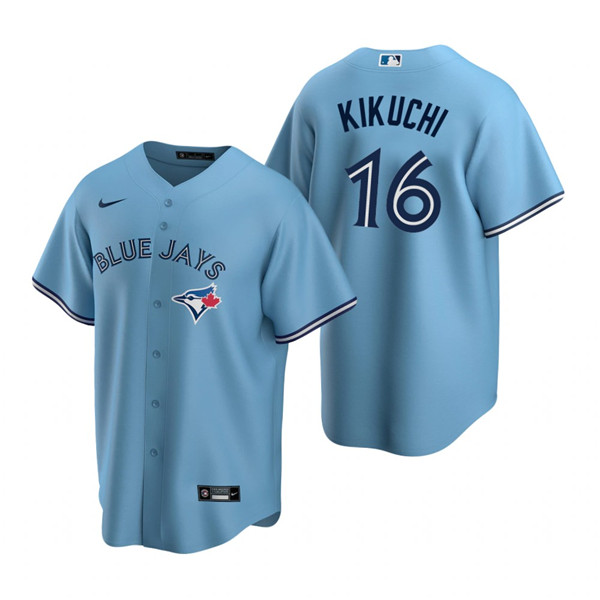 Toronto Blue Jays #16 Yusei Kikuchi Light Blue Cool Base Stitched Jersey - Zenithce