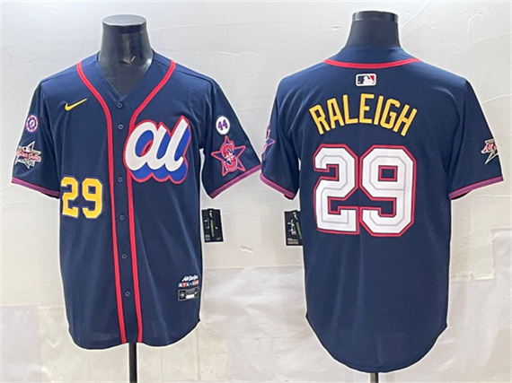 American League #29 Cal Raleigh Navy 2025 All-Star Edition V3 Limited Stitched Jersey - Zenithce