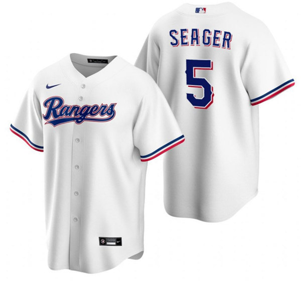 Texas Rangers #5 Corey Seager White Cool Base Stitched Baseball Jersey - Zenithce