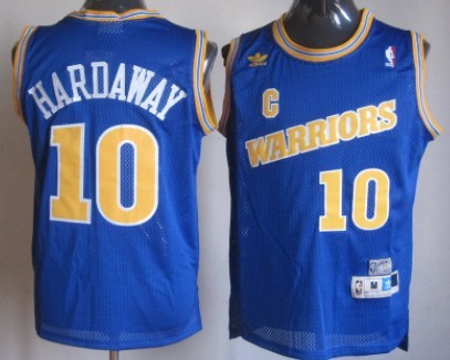 Golden State Warriors #10 Tim Hardaway 1988-89 Blue Swingman Throwback Jersey - Zenithce