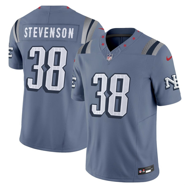 New England Patriots #38 Rhamondre Stevenson 2025 F.U.S.E. “Rivalries” Vapor Limited Football Stitched Jersey - Zenithce