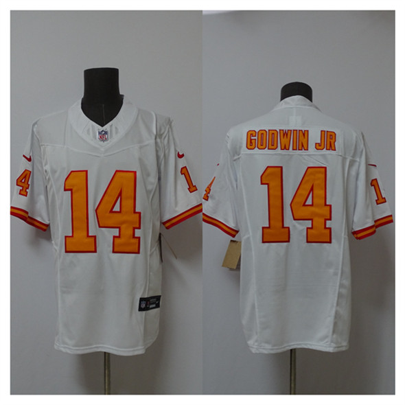 Tampa Bay Buccaneers #14 Chris Godwin Jr. White 2025 F.U.S.E. Vapor Limited Football Stitched Jersey - Zenithce