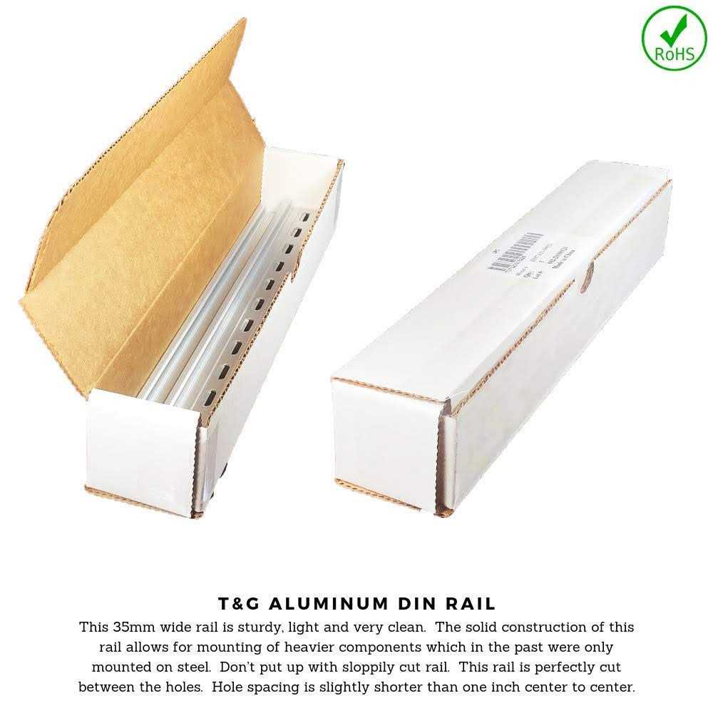 Ici T&g 2 Pieces Din Rail Slotted Aluminum Rohs 10 With 4 Stainless S - Zenithce