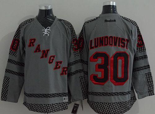 Rangers #30 Henrik Lundqvist Charcoal Cross Check Fashion Stitched Jersey - Zenithce