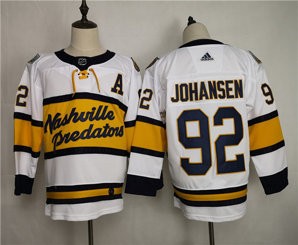 Nashville Predators #92 Ryan Johansen White Stitched Adidas Jersey - Zenithce
