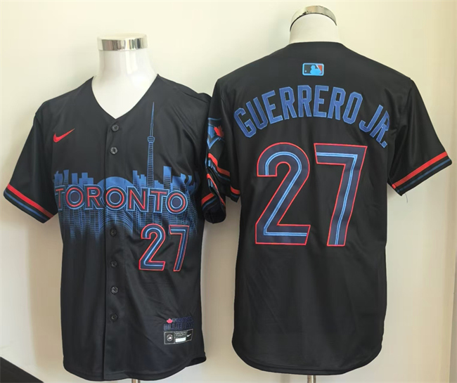 Toronto Blue Jays #27 Vladimir Guerrero Jr. Navy 2024 City Connect Limited Stitched Jersey - Zenithce