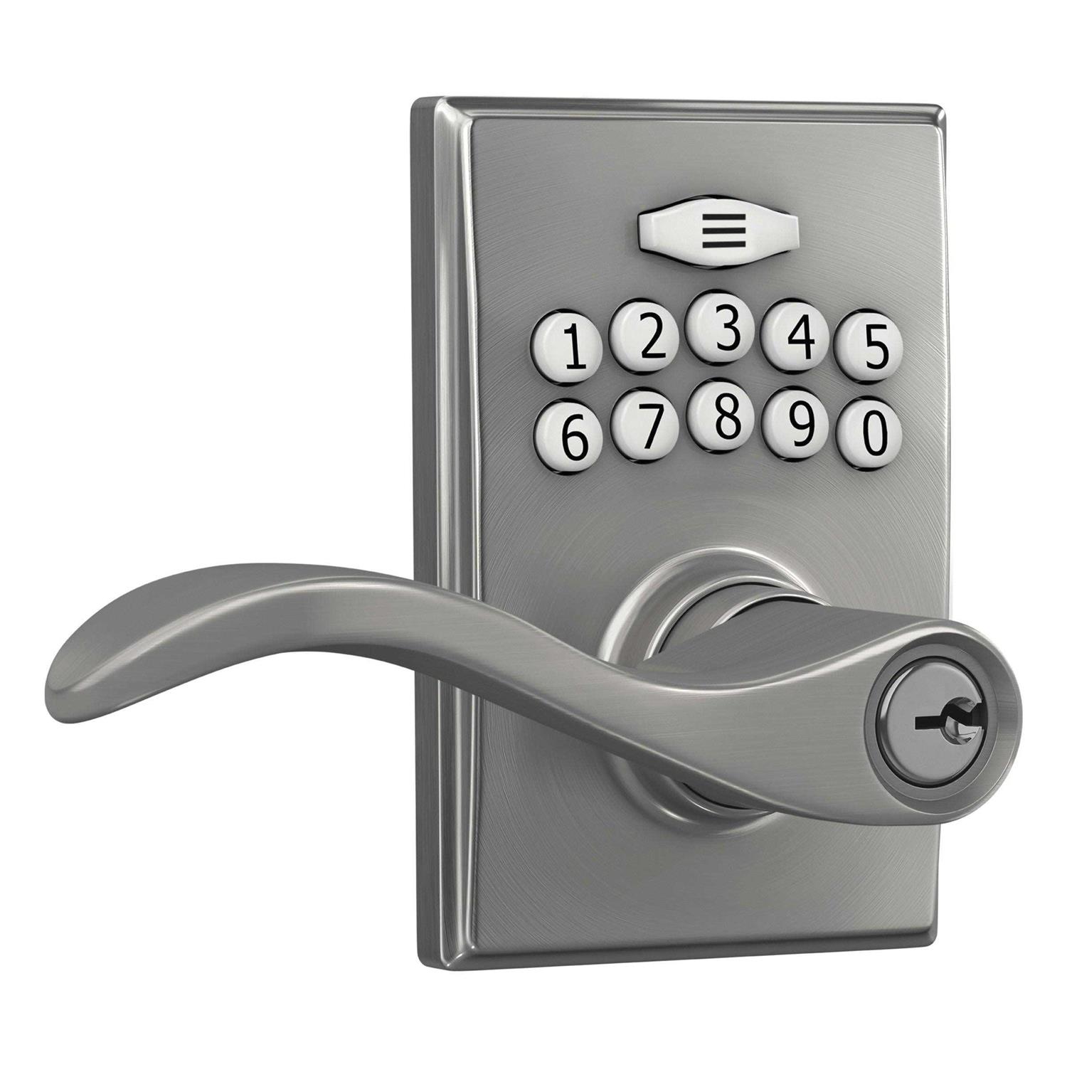 First Secure by Schlage Presley Keyed Entry Door Lever - Zenithce