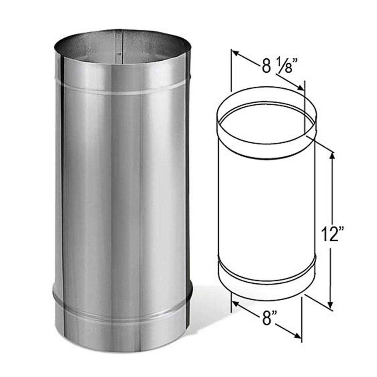 DuraVent DuraBlack Single Wall Stainless Steel Stove Pipe - Zenithce