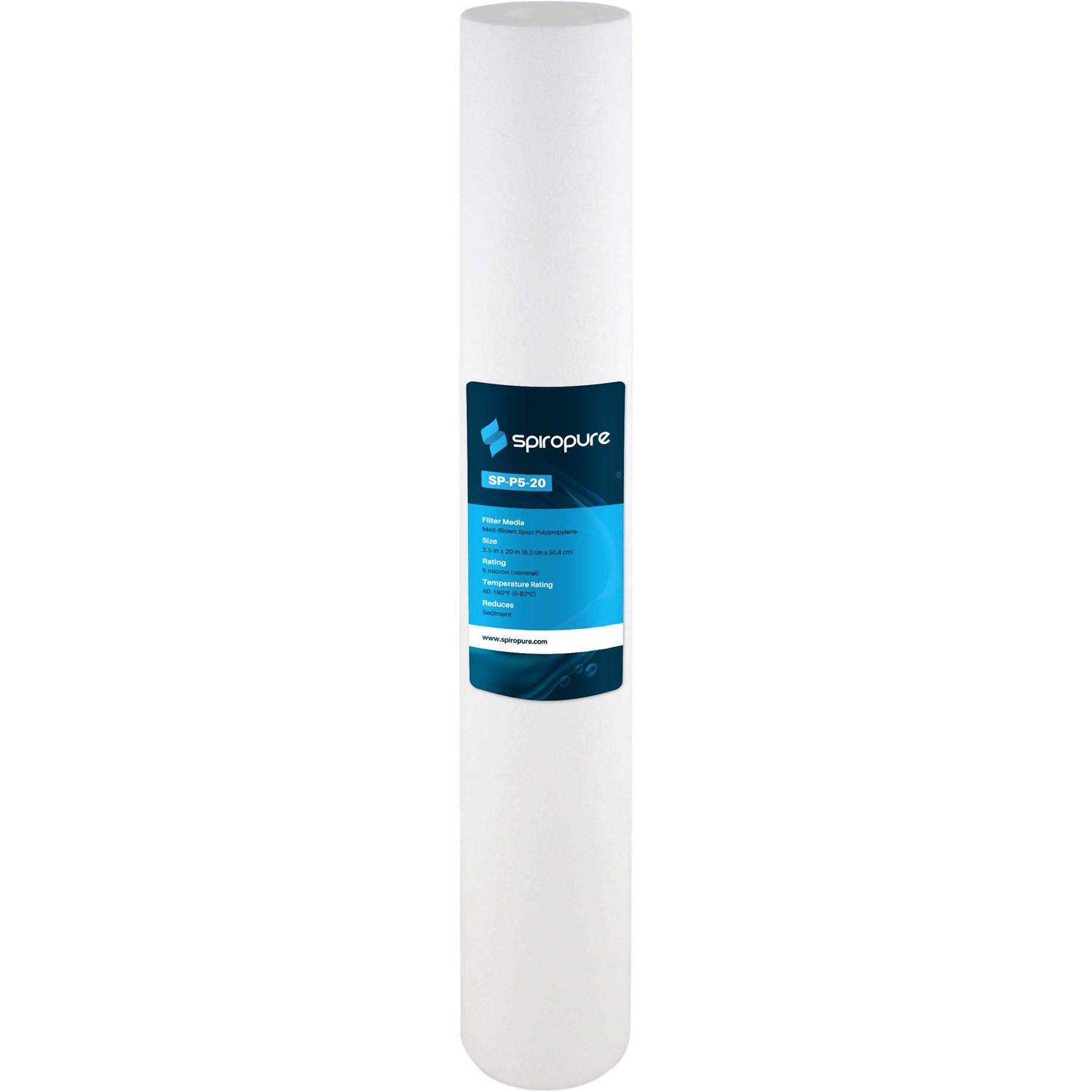 Spiropure 20 Micron Granular Activated Carbon Water Cartridge - Zenithce