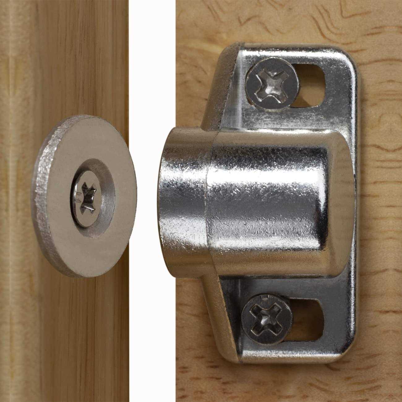 keenkee 4 pack magnetic cabinet Door catch with neodymium magnet cabinet latch magnetic closure hardware for kitchen cupboard - Zenithce