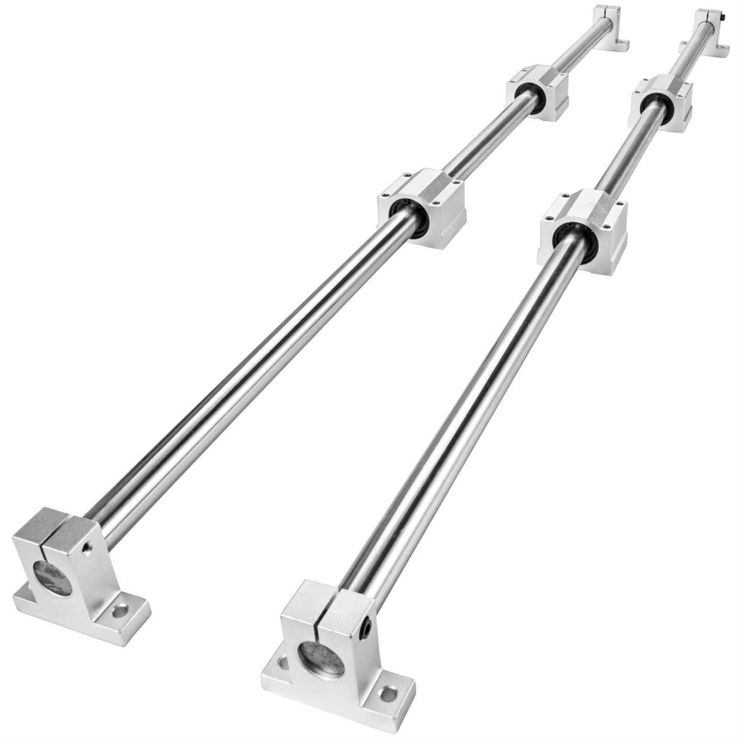 VEVOR Linear Rail Set, SBR20 2 PCS SBR20 4 PCS SBR20UU Slide Blocks, Linear - Zenithce