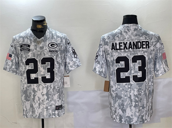 Green Bay Packers #23 Jaire Alexander 2024 F.U.S.E. Arctic Camo Salute To Service Limited Stitched Jersey - Zenithce