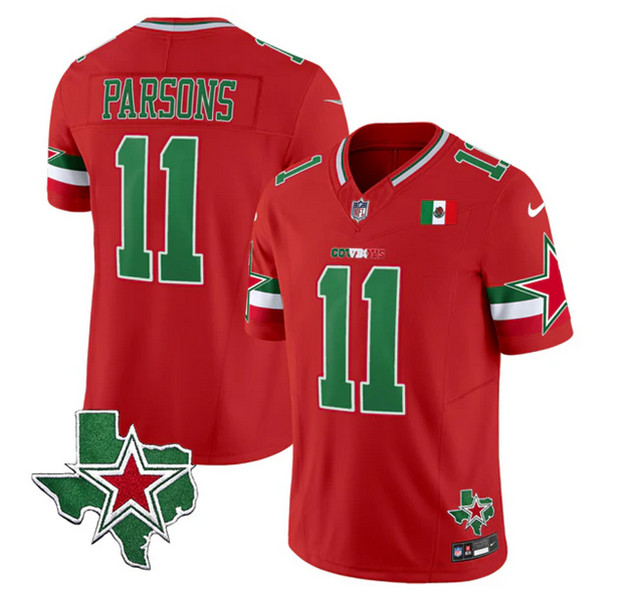Dallas Cowboys #11 Micah Parsons Red 2024 F.U.S.E. Mexico Vapor Untouchable Limited Stitched Jersey - Zenithce