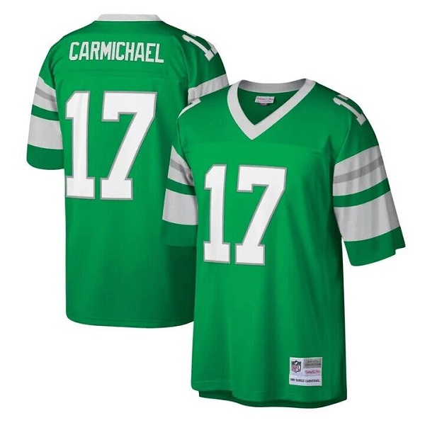 Philadelphia Eagles #17 Harold Carmichael Green Mitchell Ness Stitched Jersey - Zenithce