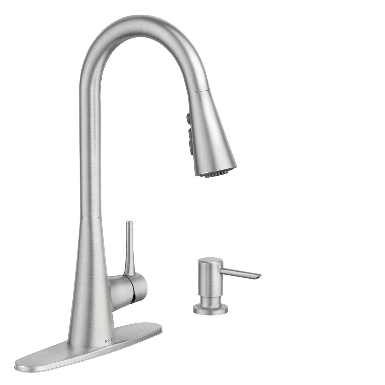 Moen S73004 Weymouth One-Handle Pulldown Kitchen Faucet - Zenithce