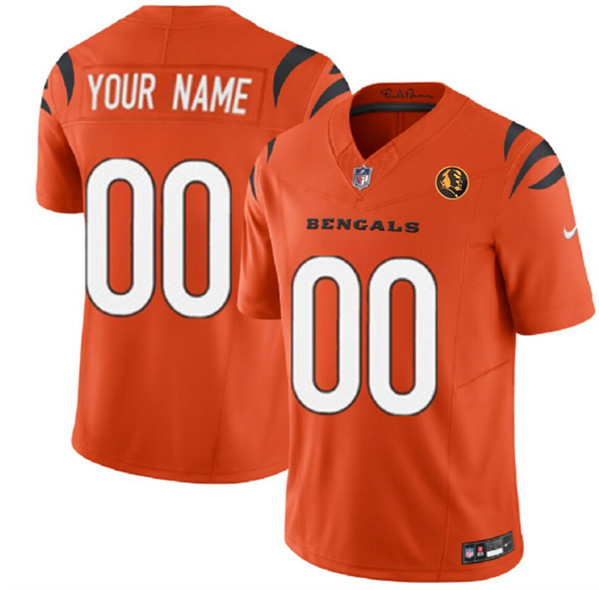 Cincinnati Bengals Custom Orange 2023 F.U.S.E. With John Madden Patch Vapor Limited Stitched Jersey - Zenithce