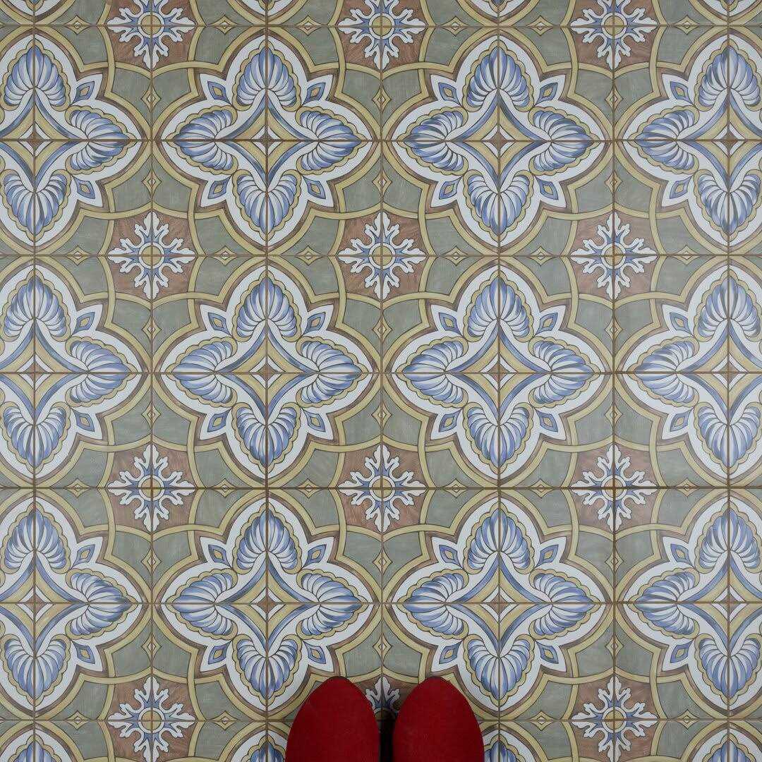 Merola Tile Gaudi React Hex Ocean 8-5/8 x 9-7/8 Porcelain Floor and Wall Tile - Zenithce
