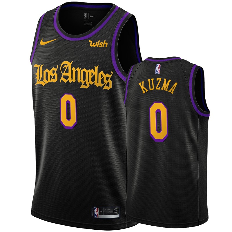 Lakers #0 Kyle Kuzma Black 2020 Latin Nights Swingman Jersey - Zenithce