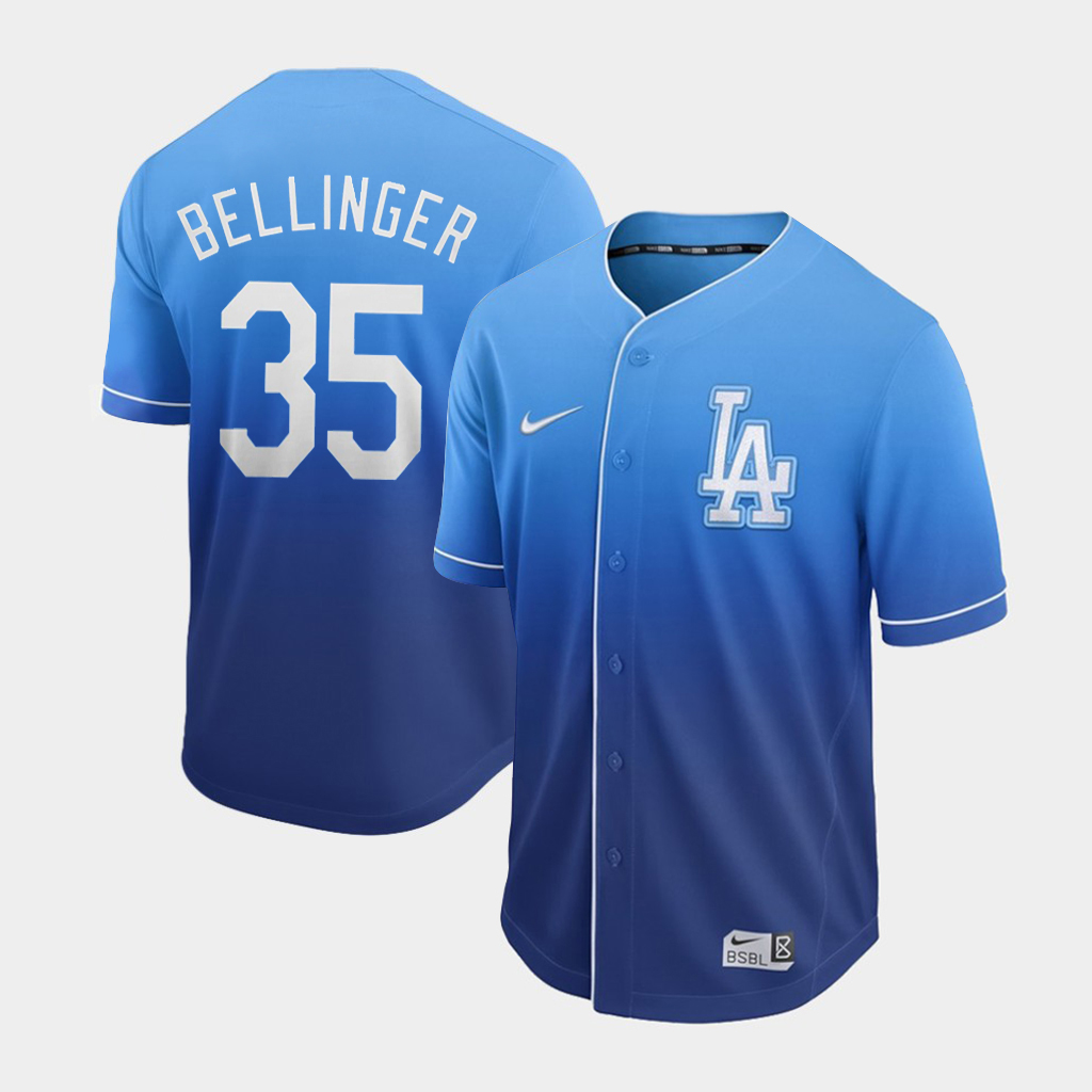 Los Angeles Dodgers #35 Cody Bellinger Blue Fade Cooperstown Collection Legend Stitched Jersey - Zenithce